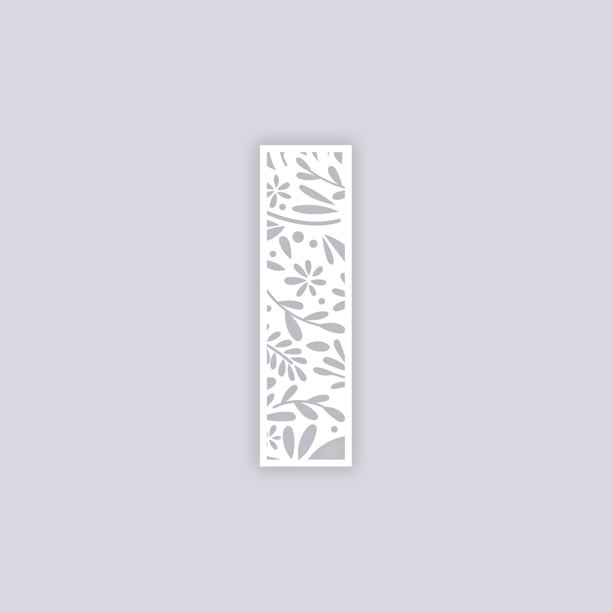 Floral Garden Rectangle Clay Stencil