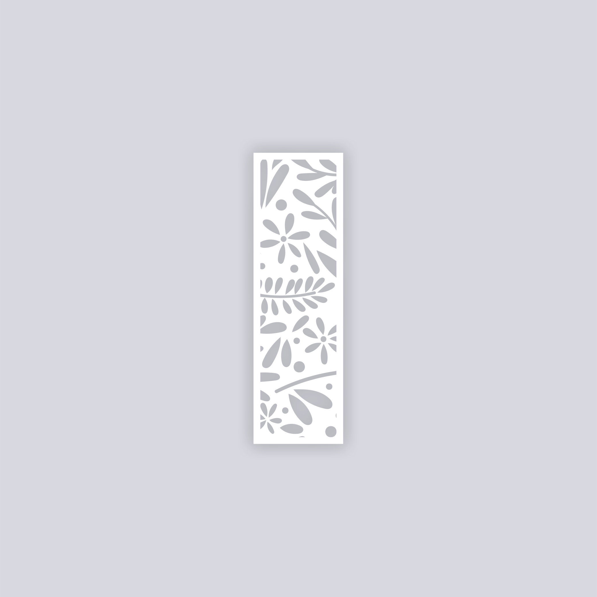 Floral Garden Rectangle Clay Stencil