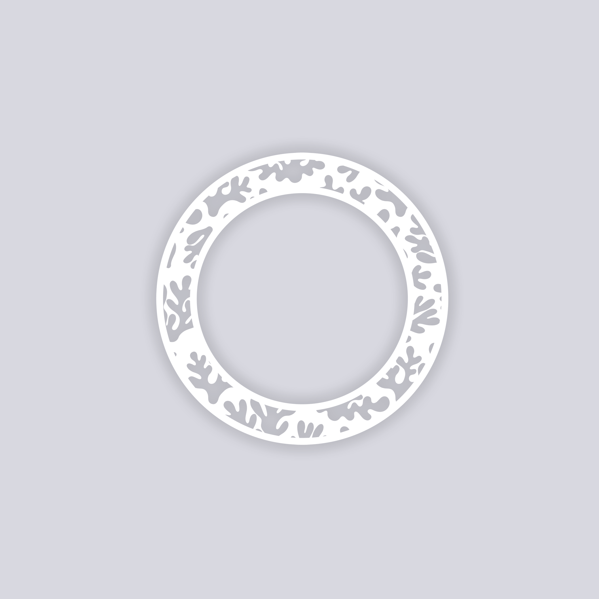 Great Barrier Circle Rim Clay Stencil