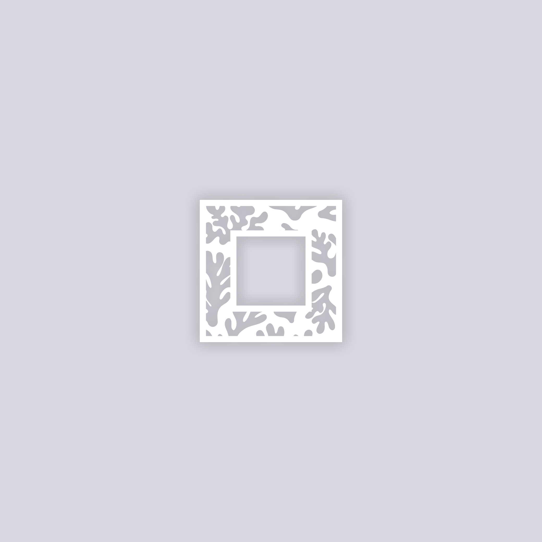 Great Barrier Square Rim Clay Stencil