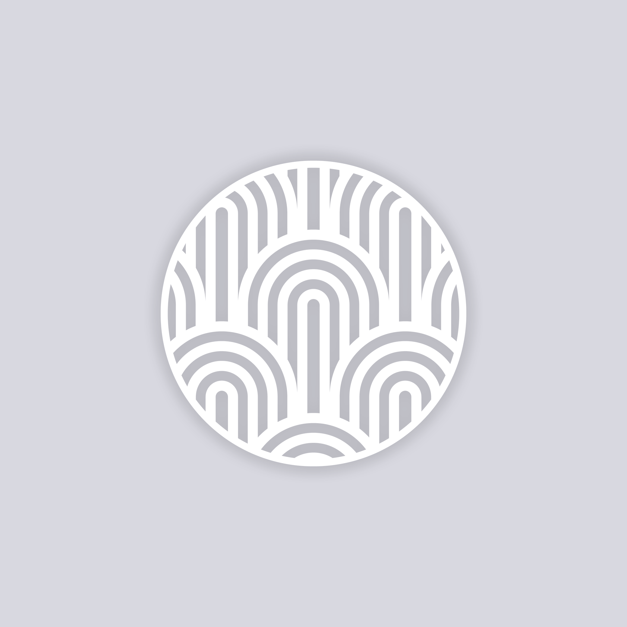 Groovy Loops Circle Clay Stencil