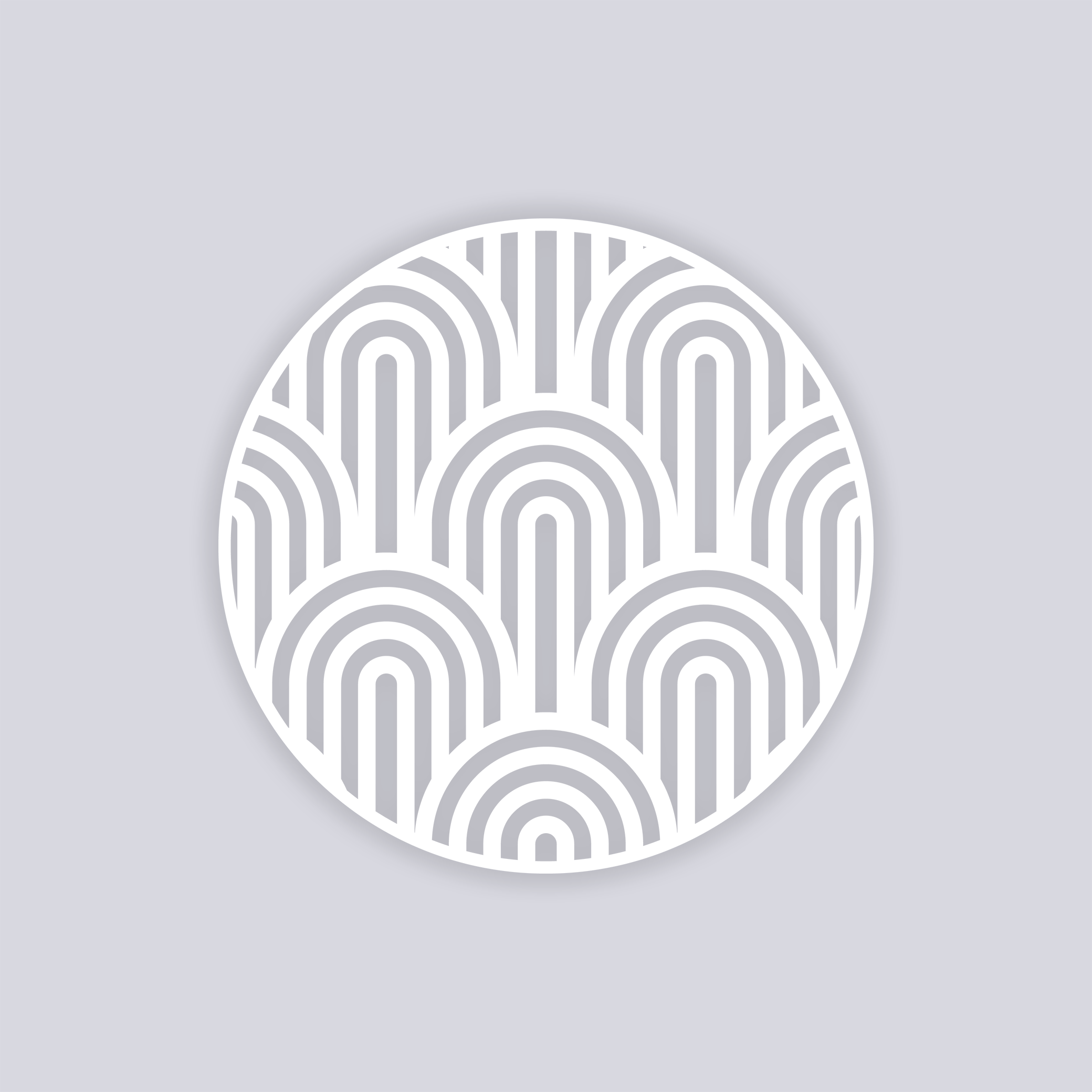 Groovy Loops Circle Clay Stencil