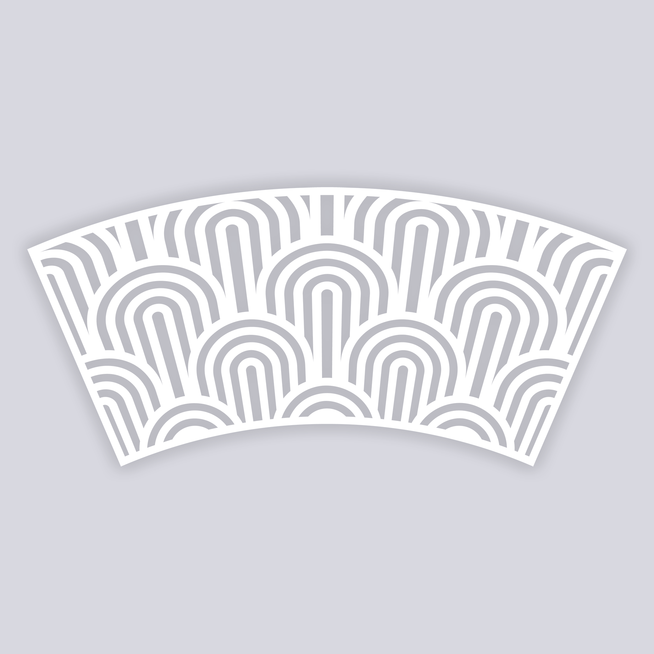 Groovy Loops Lg Cup Clay Stencil