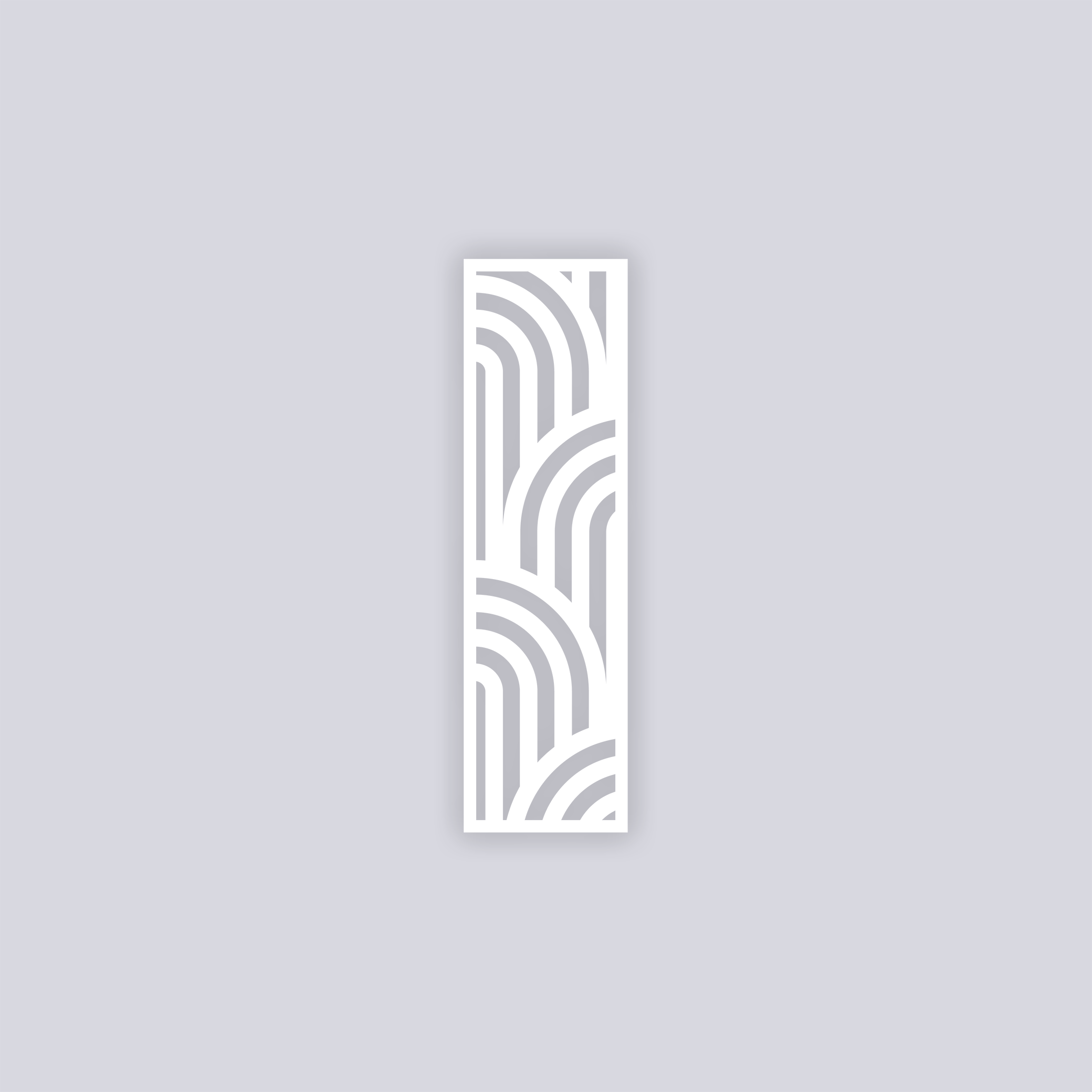 Groovy Loops Rectangle Clay Stencil