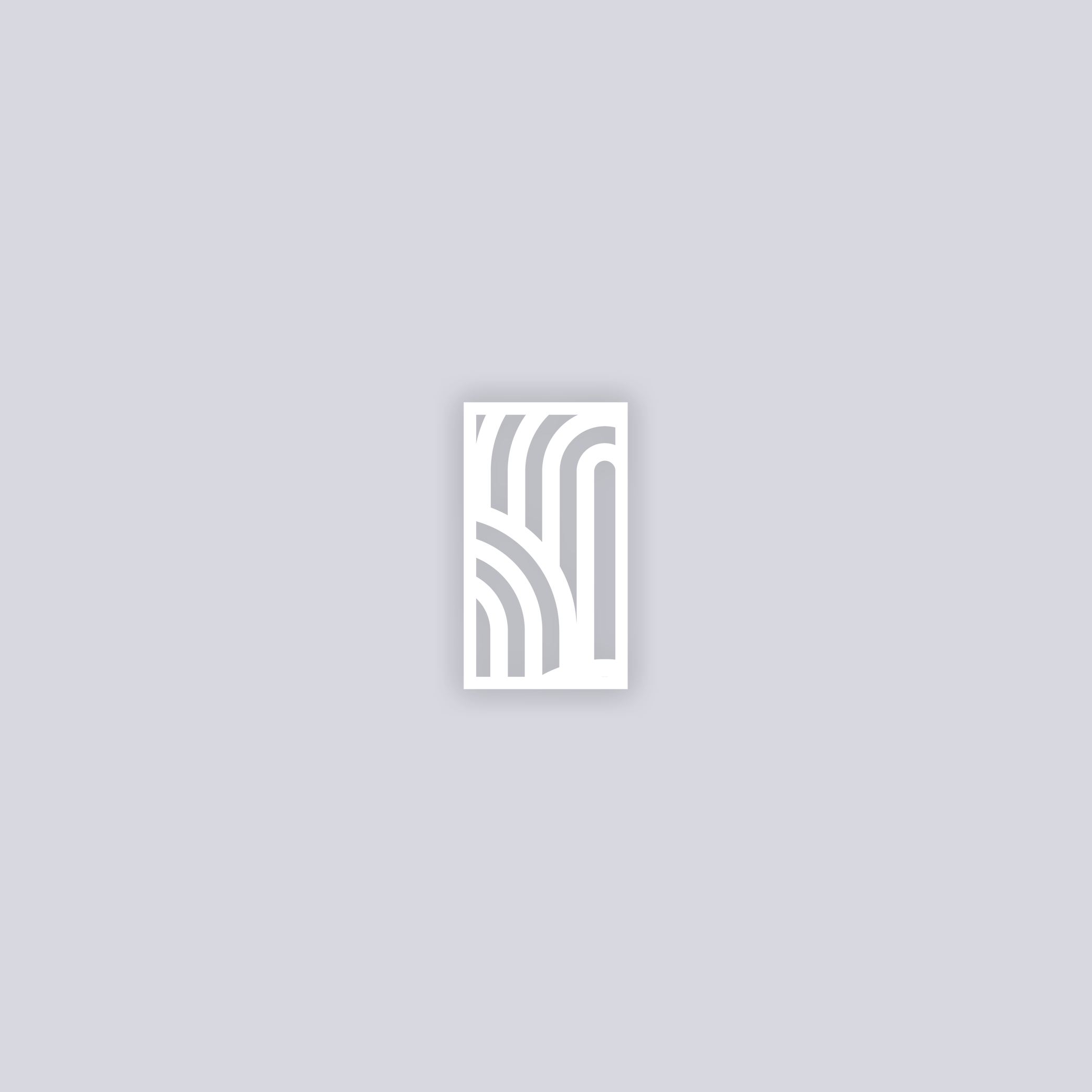 Groovy Loops Rectangle Clay Stencil