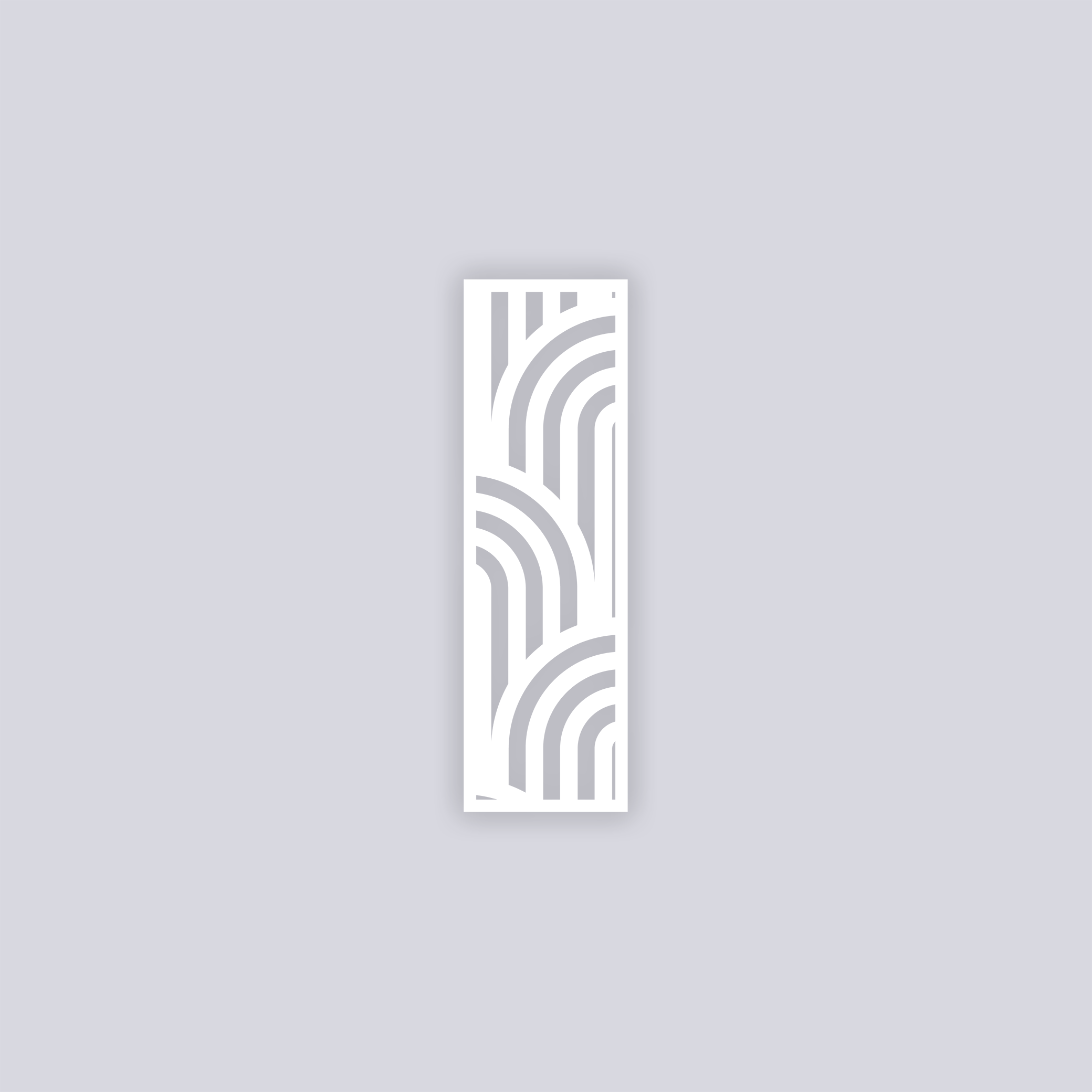 Groovy Loops Rectangle Clay Stencil