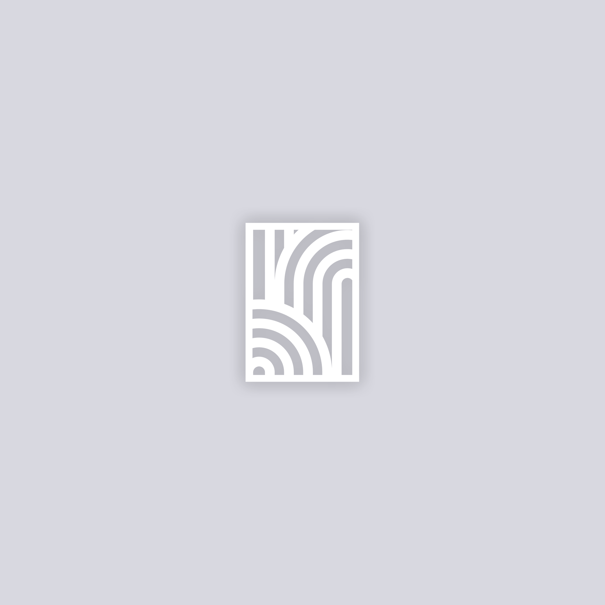 Groovy Loops Rectangle Clay Stencil