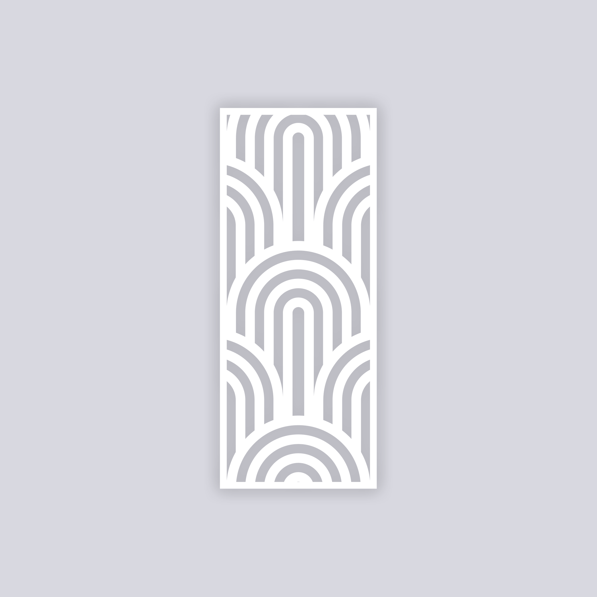 Groovy Loops Rectangle Clay Stencil