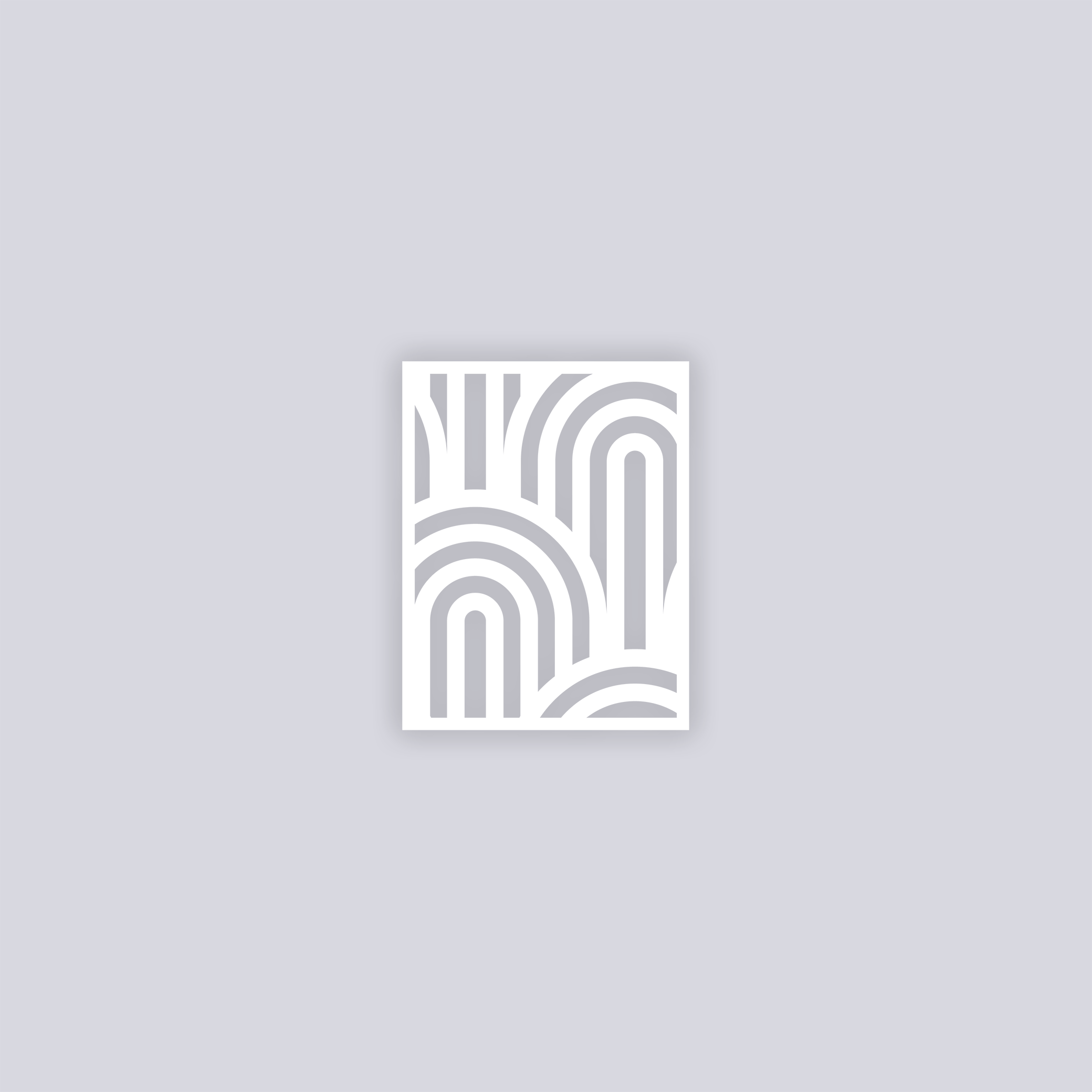 Groovy Loops Rectangle Clay Stencil