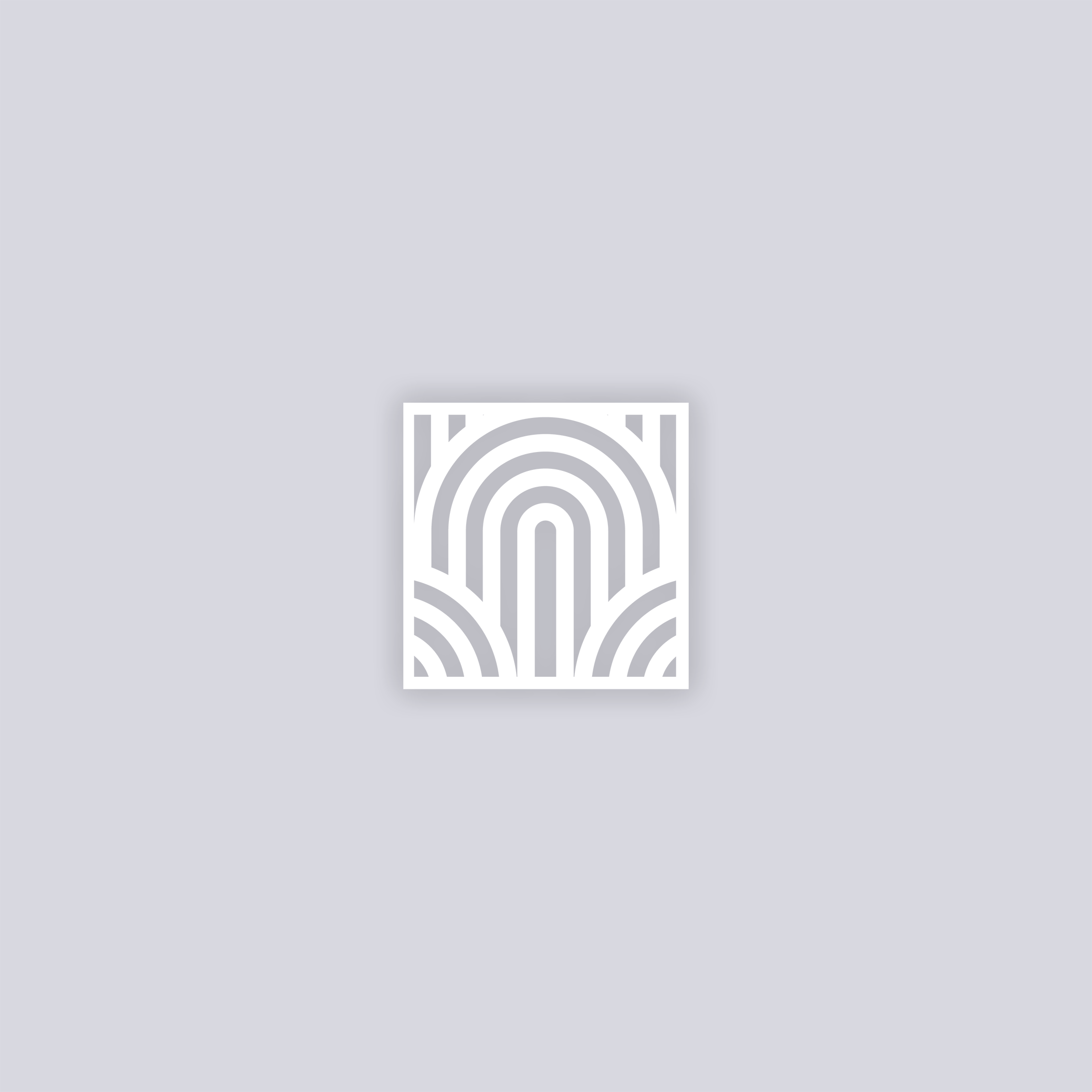 Groovy Loops Square Clay Stencil