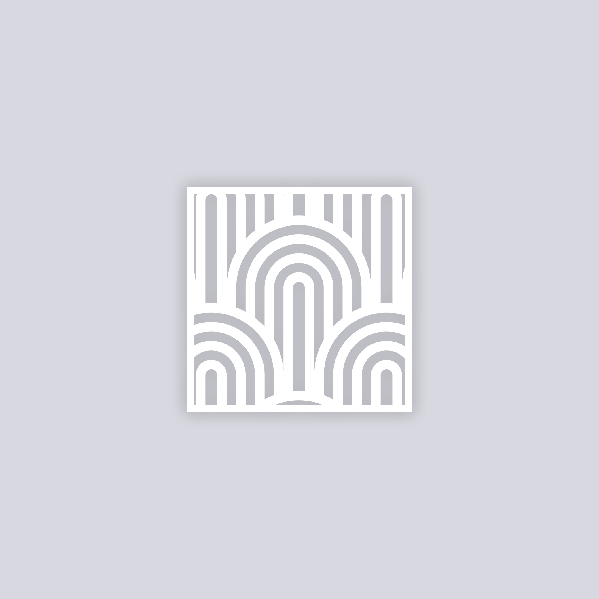 Groovy Loops Square Clay Stencil