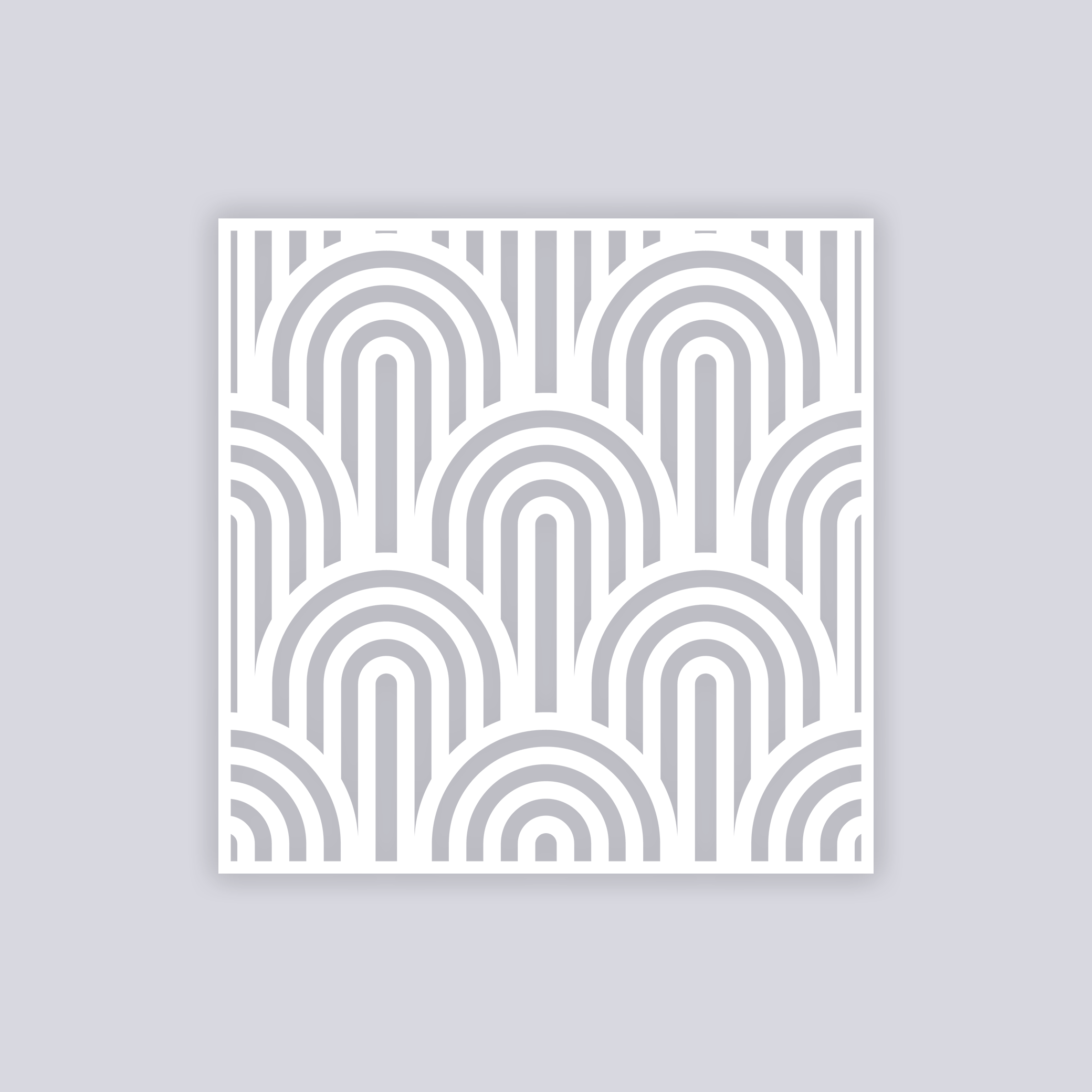 Groovy Loops Square Clay Stencil