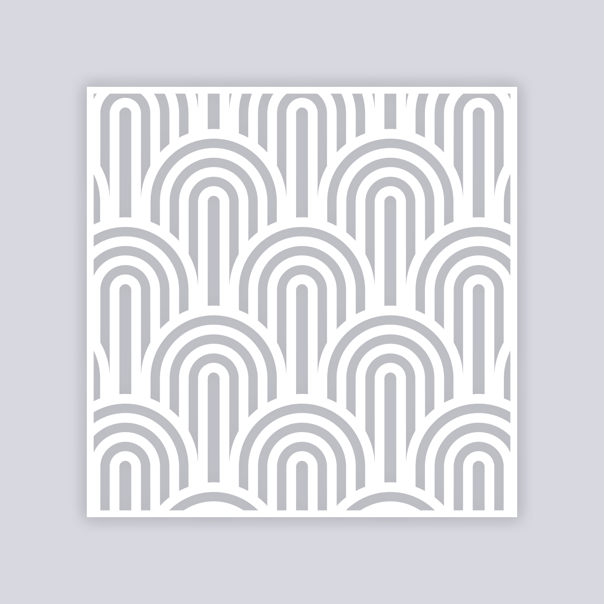 Groovy Loops Square Clay Stencil