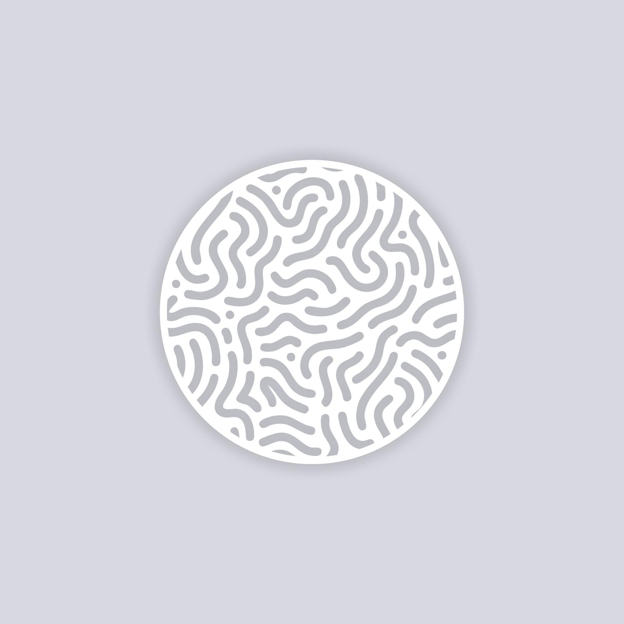 Maze Runner Circle Clay Stencil