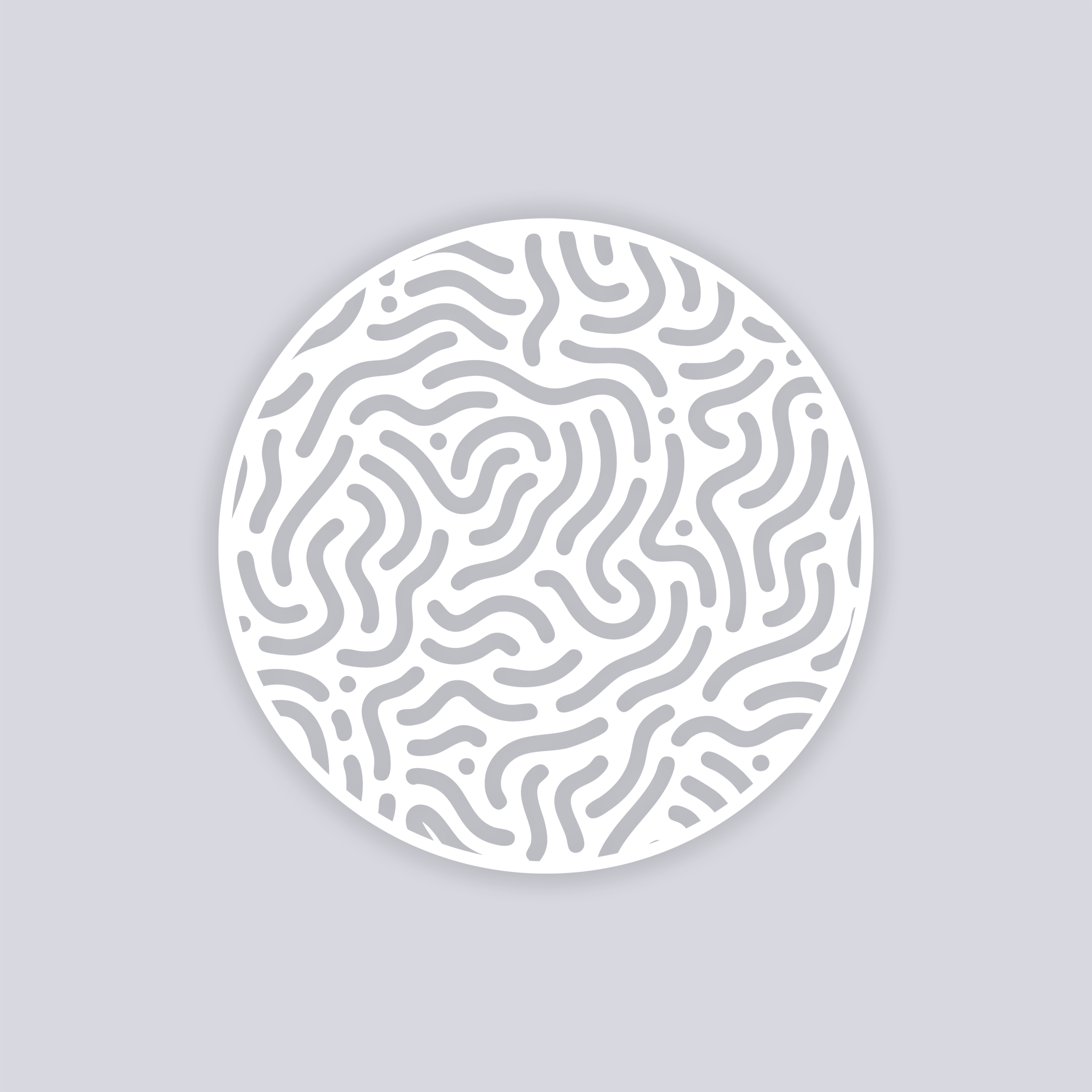 Maze Runner Circle Clay Stencil