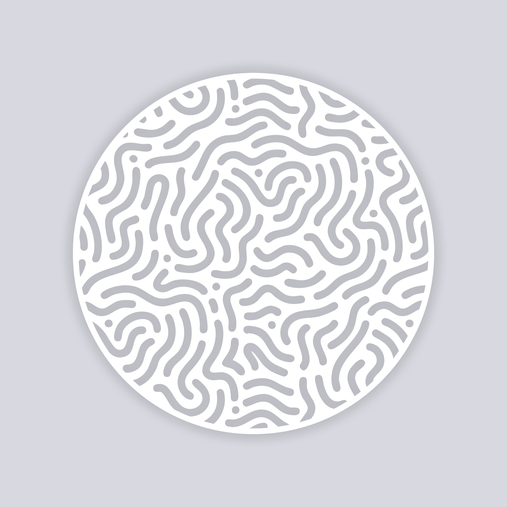 Maze Runner Circle Clay Stencil