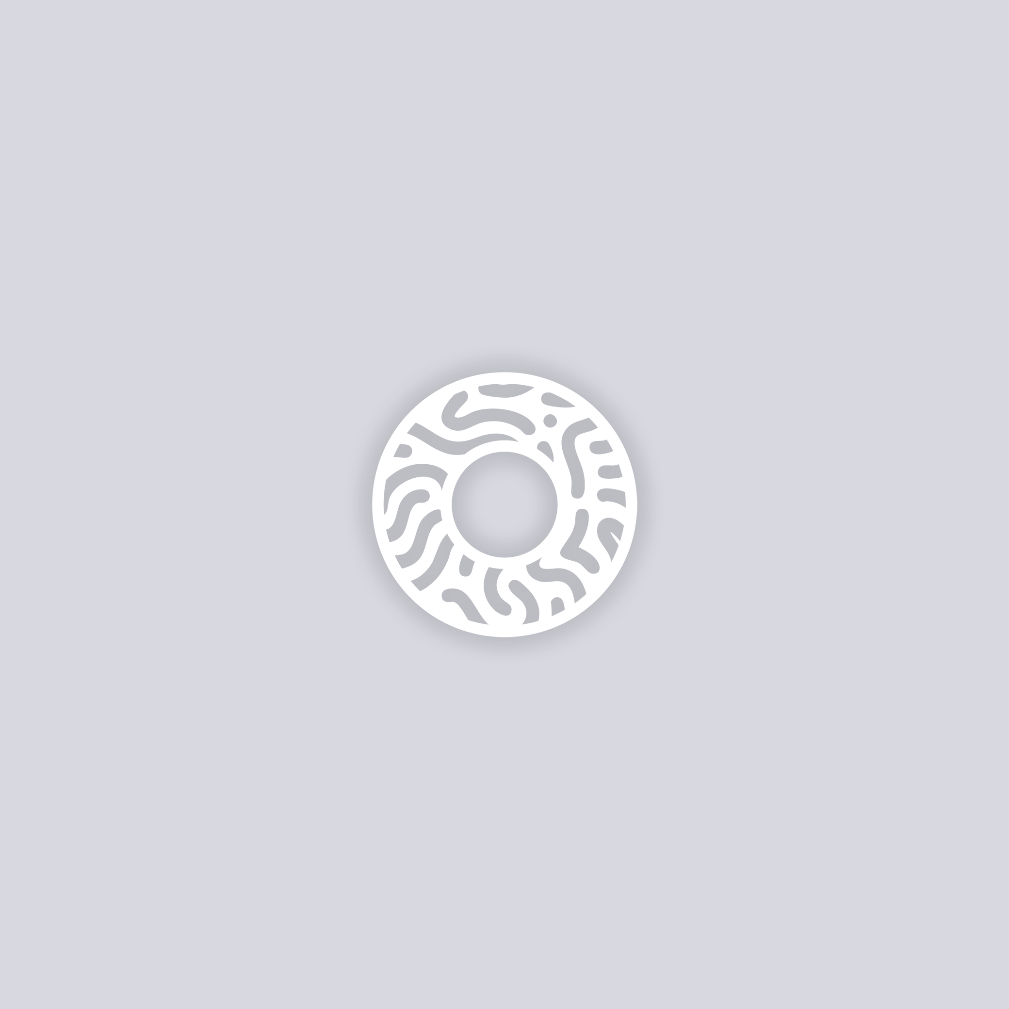 Maze Runner Circle Rim Clay Stencil