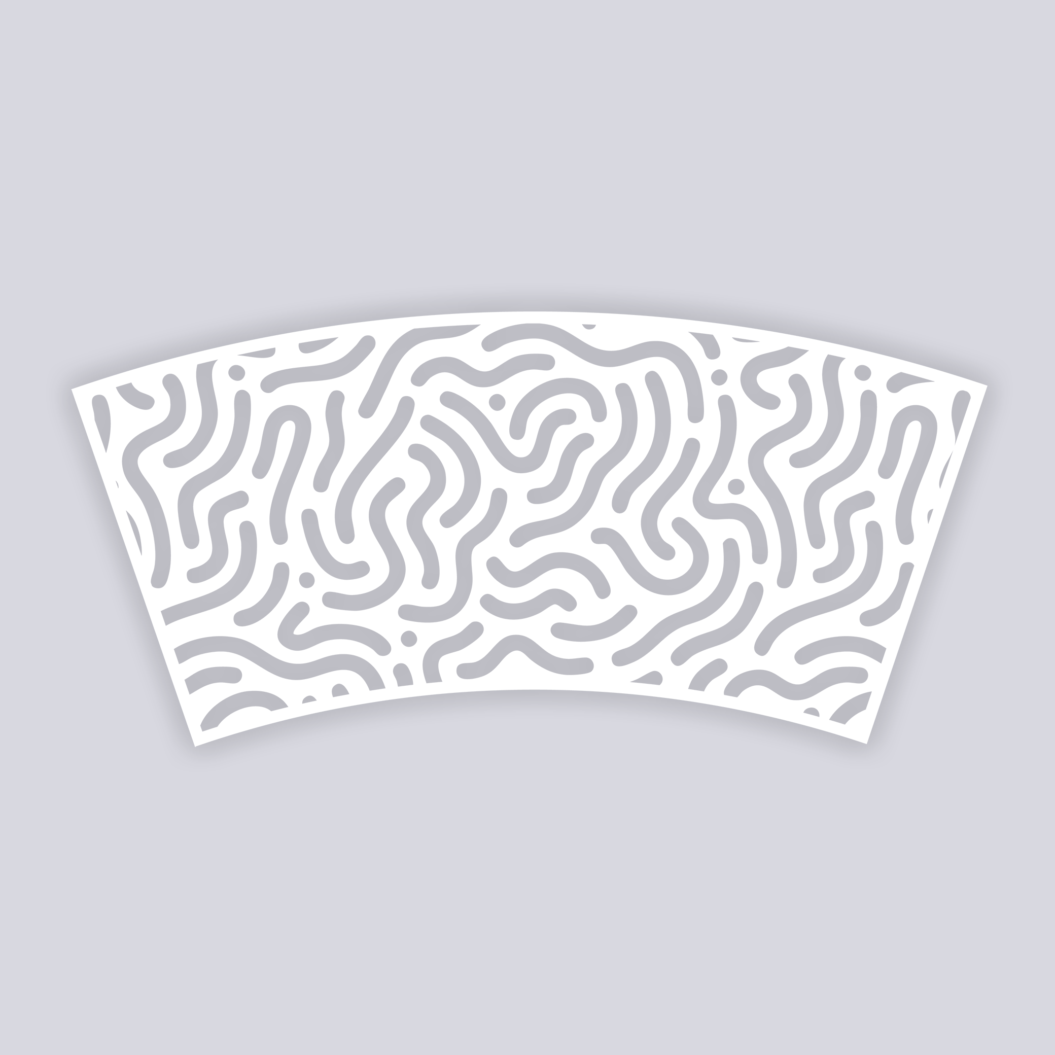 Maze Runner Lg Cup Clay Stencil