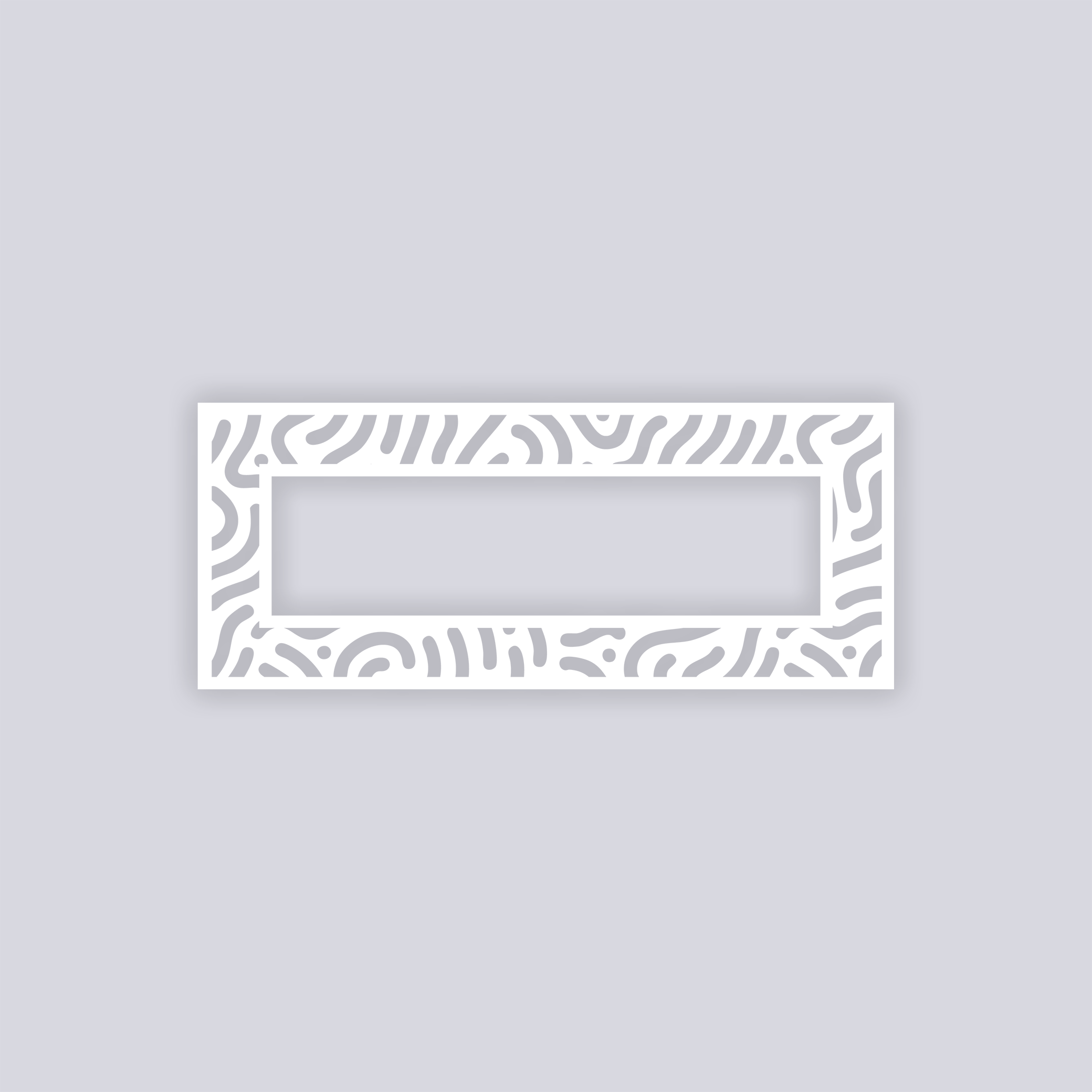 Maze Runner Rectangle Rim Clay Stencil