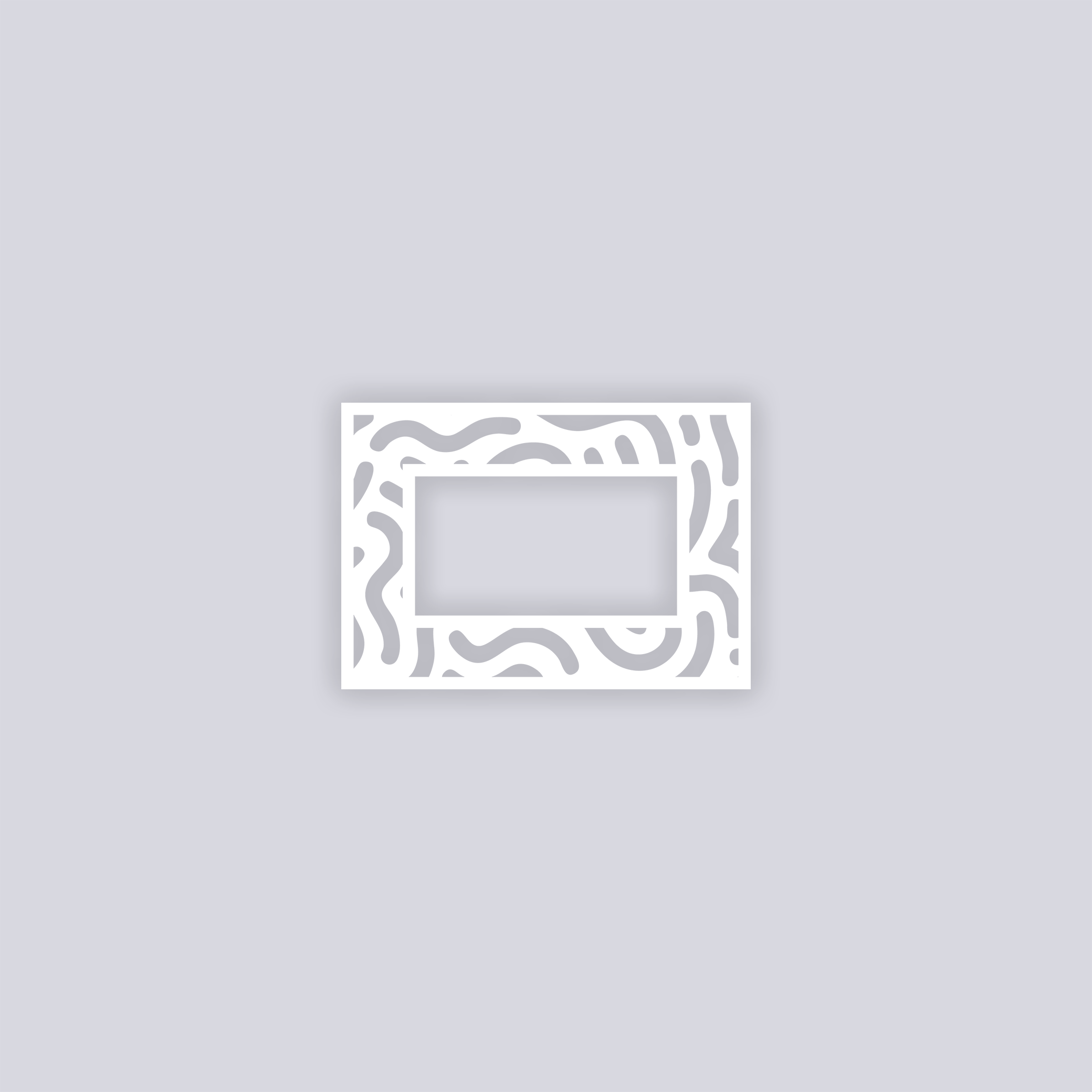 Maze Runner Rectangle Rim Clay Stencil