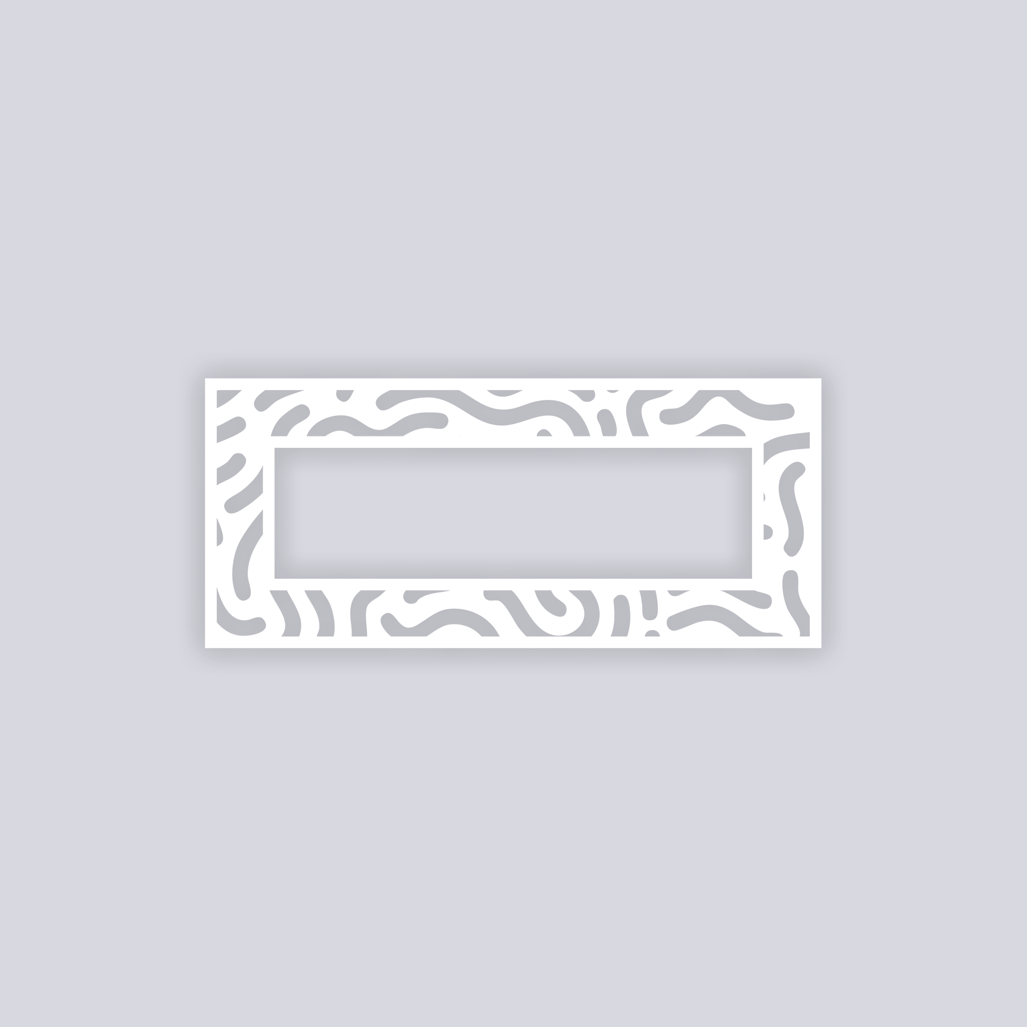 Maze Runner Rectangle Rim Clay Stencil