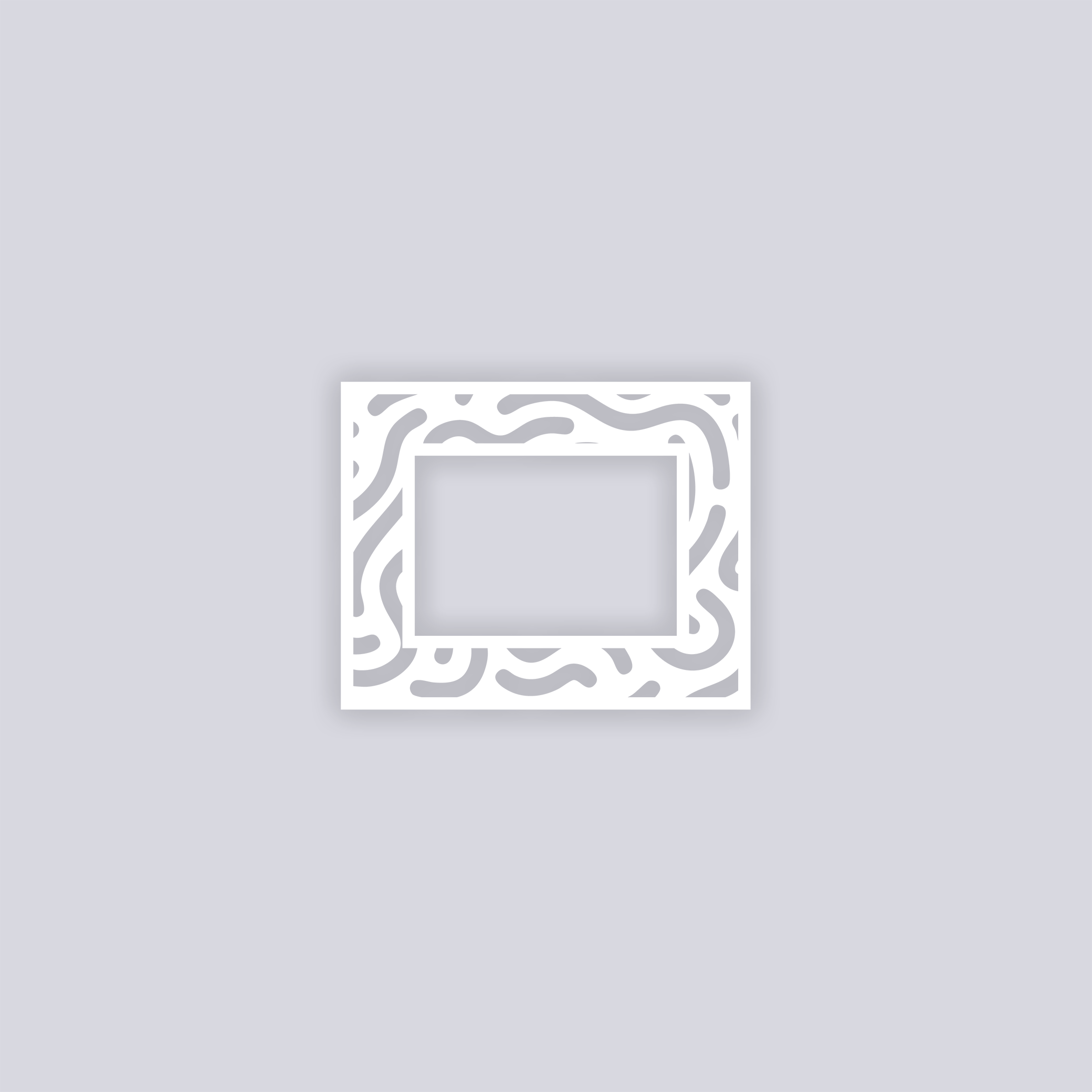 Maze Runner Rectangle Rim Clay Stencil