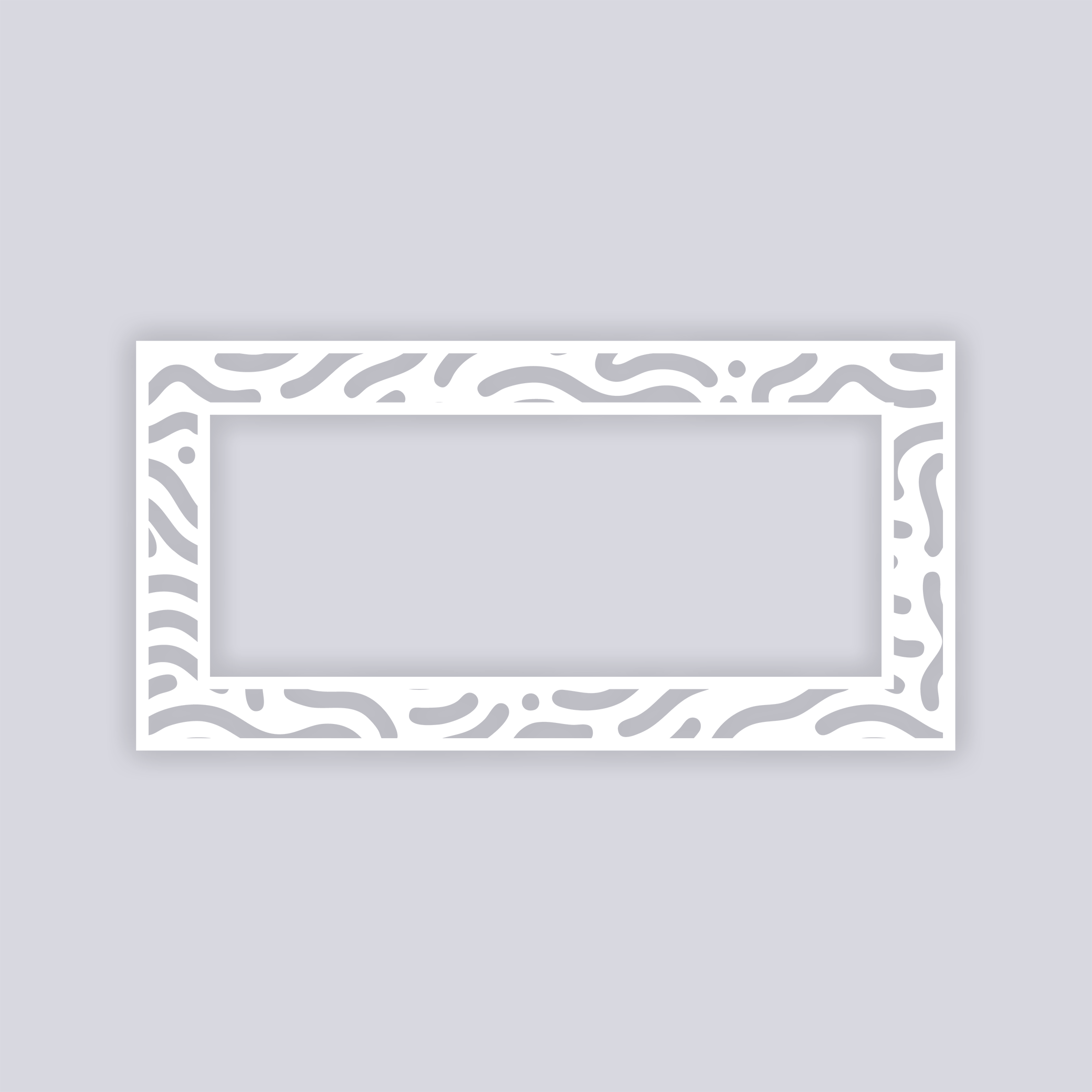 Maze Runner Rectangle Rim Clay Stencil