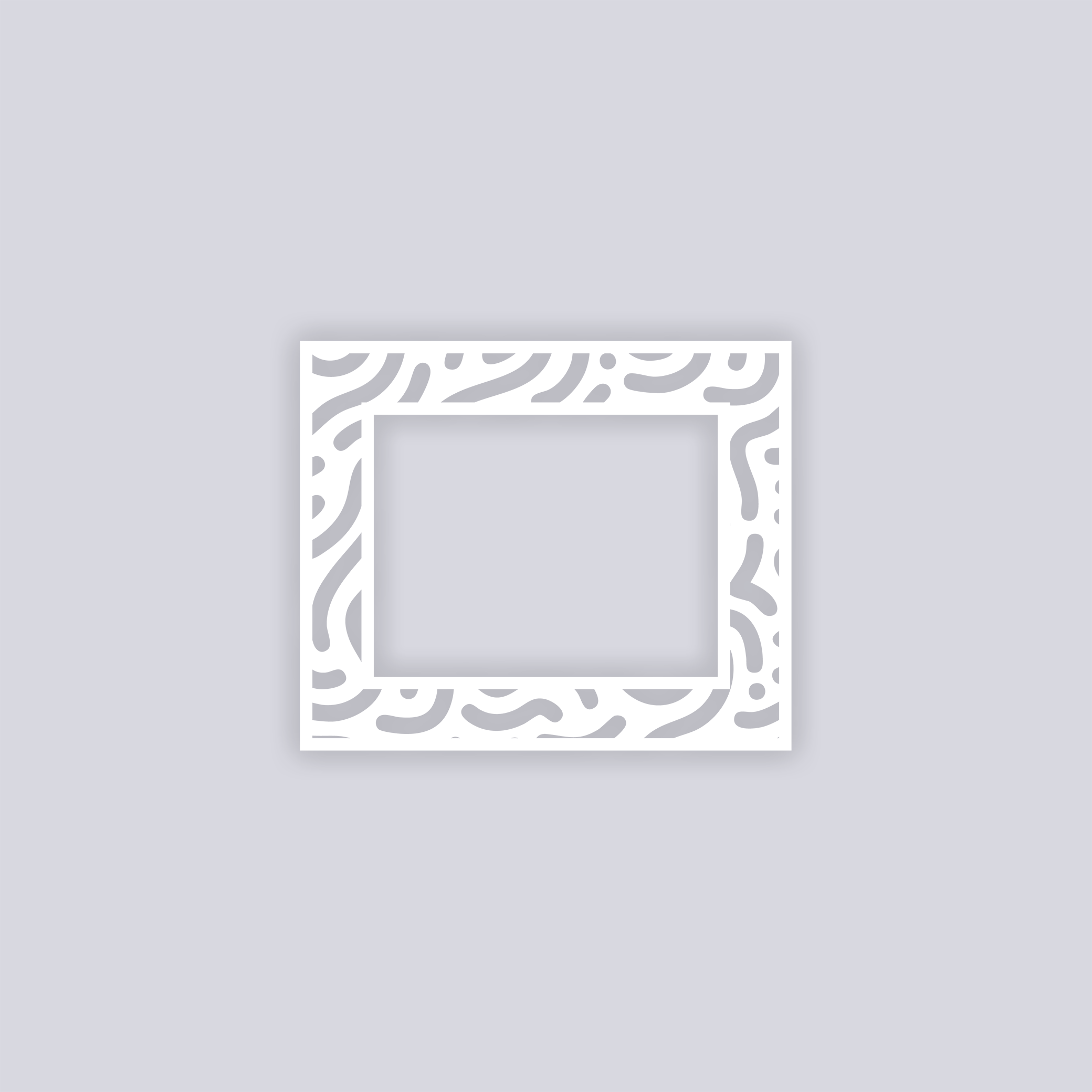 Maze Runner Rectangle Rim Clay Stencil