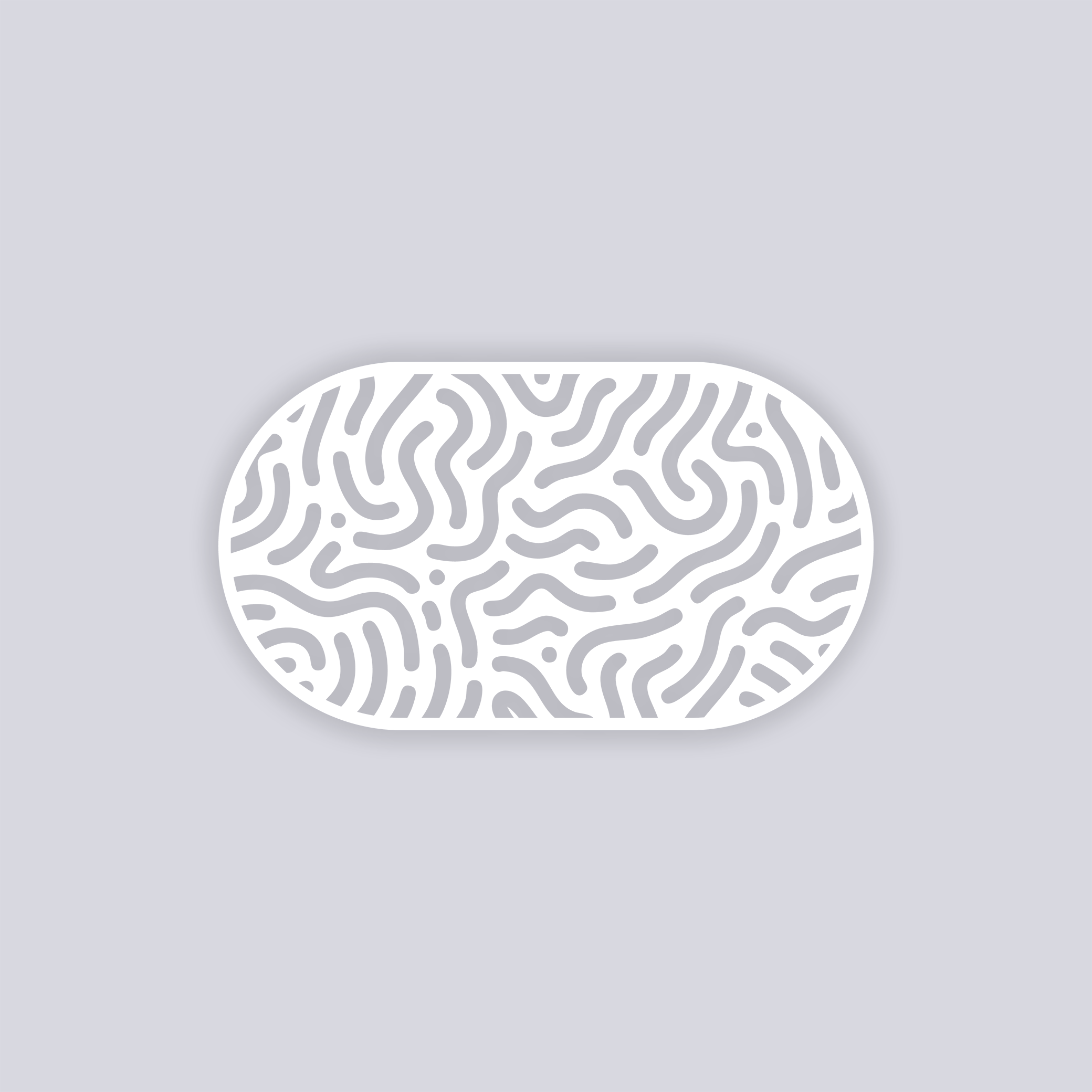 Maze Runner Rounded Rectangle Clay Stencil