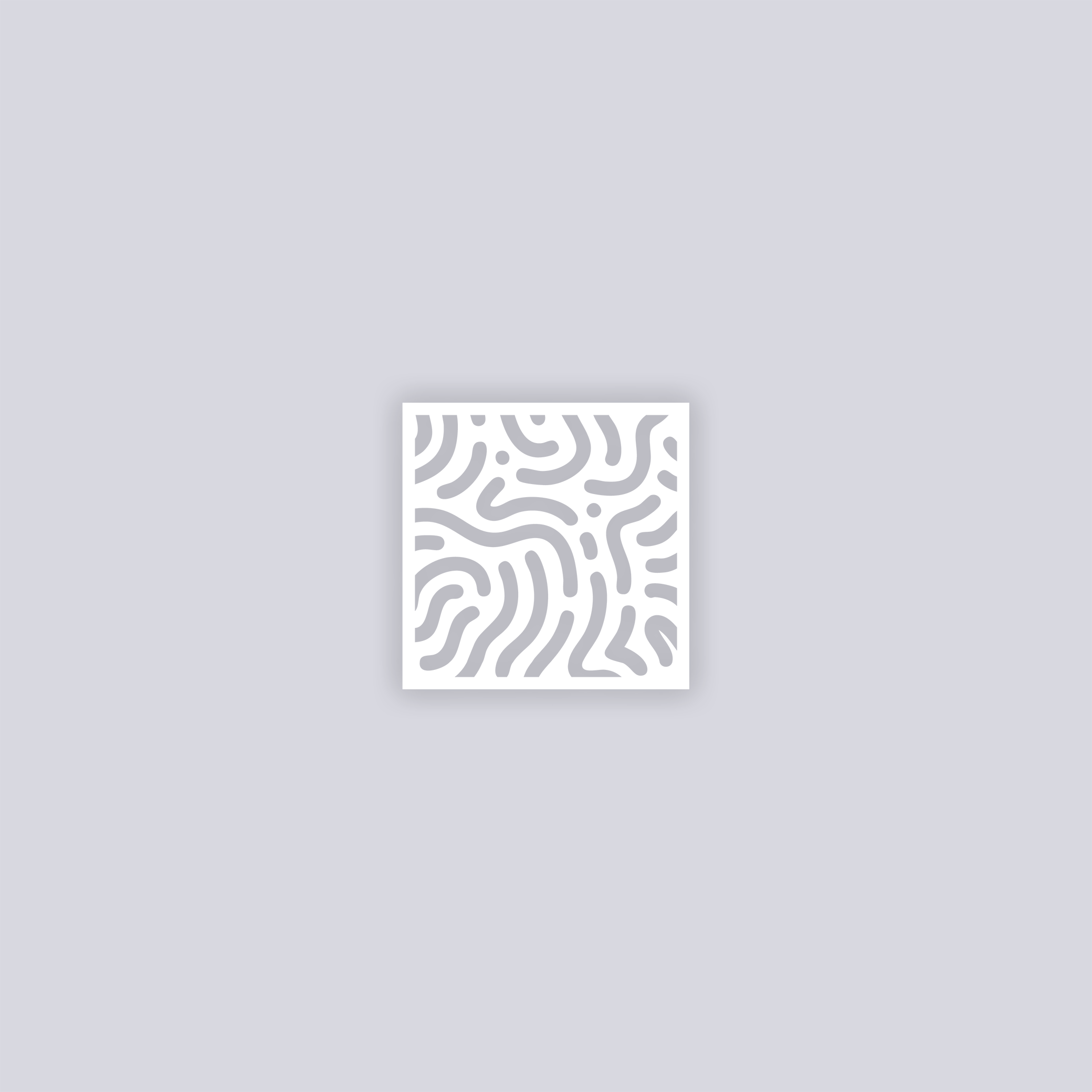 Maze Runner Square Clay Stencil