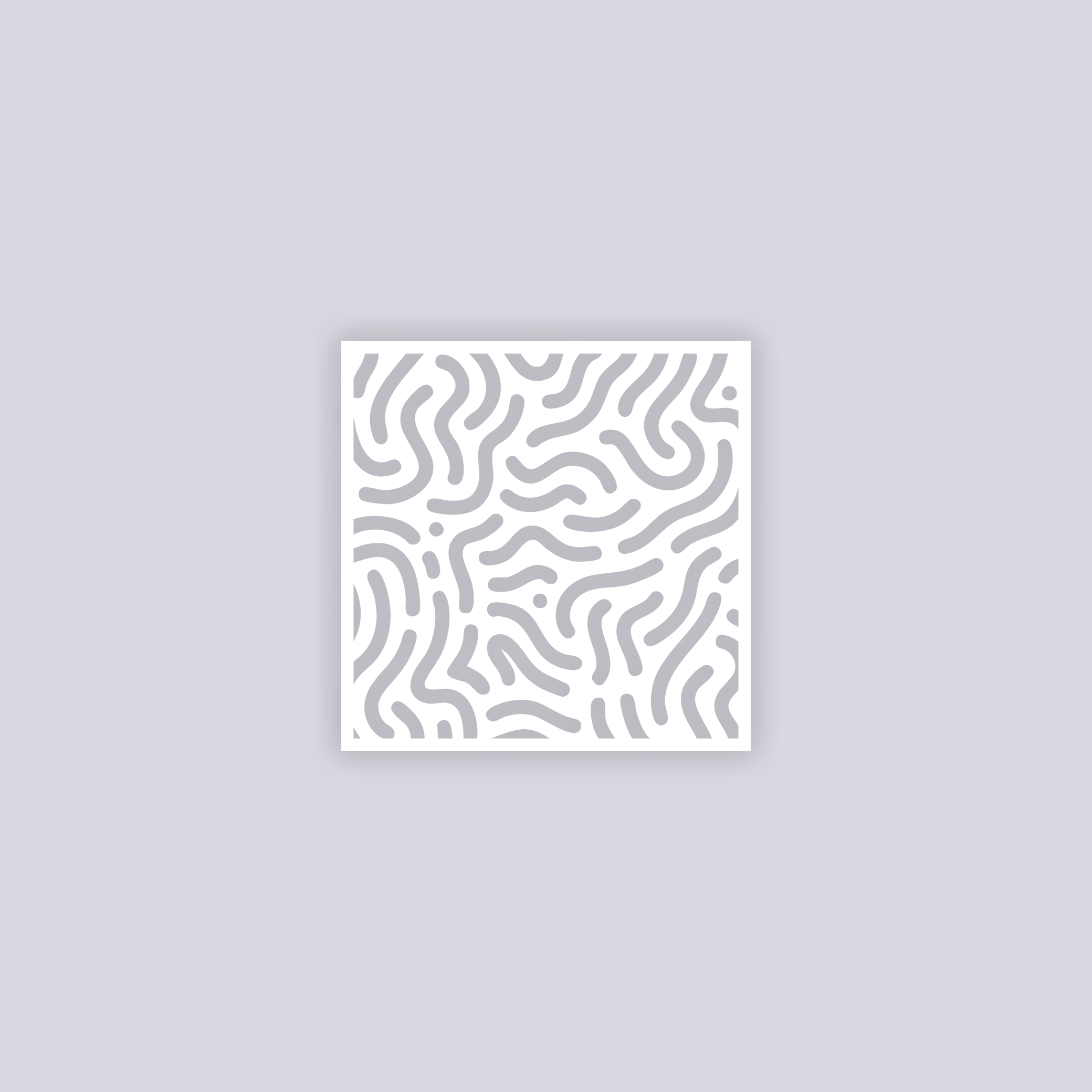 Maze Runner Square Clay Stencil