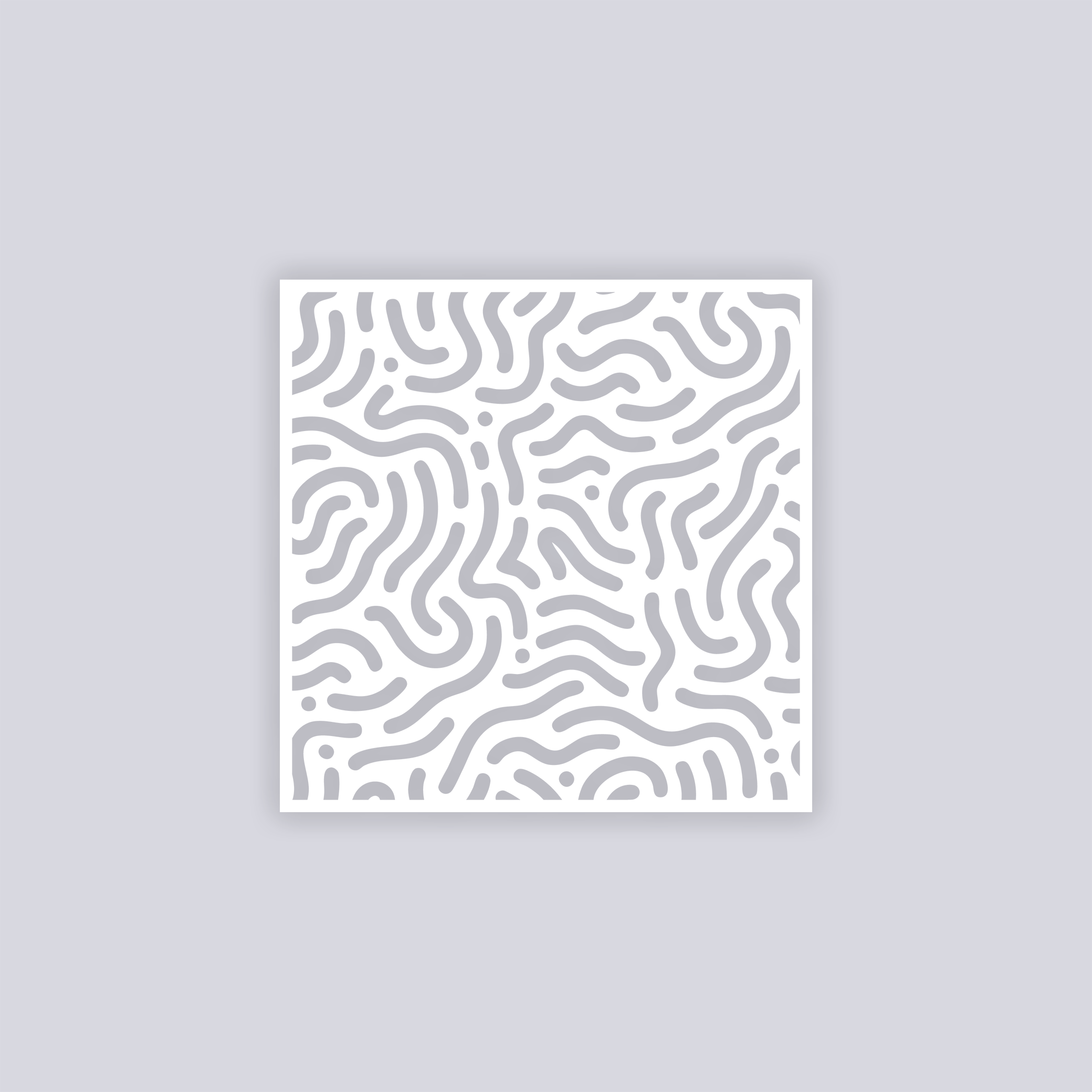 Maze Runner Square Clay Stencil