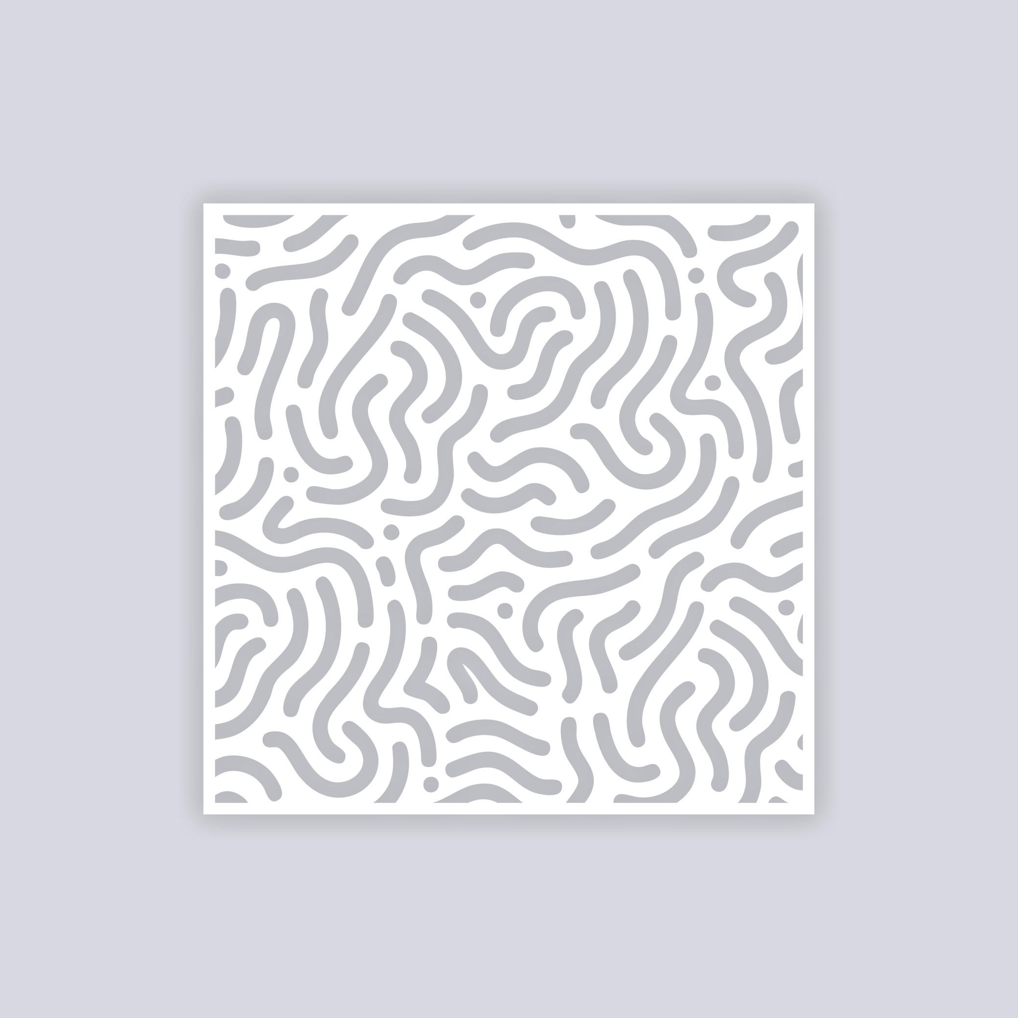 Maze Runner Square Clay Stencil