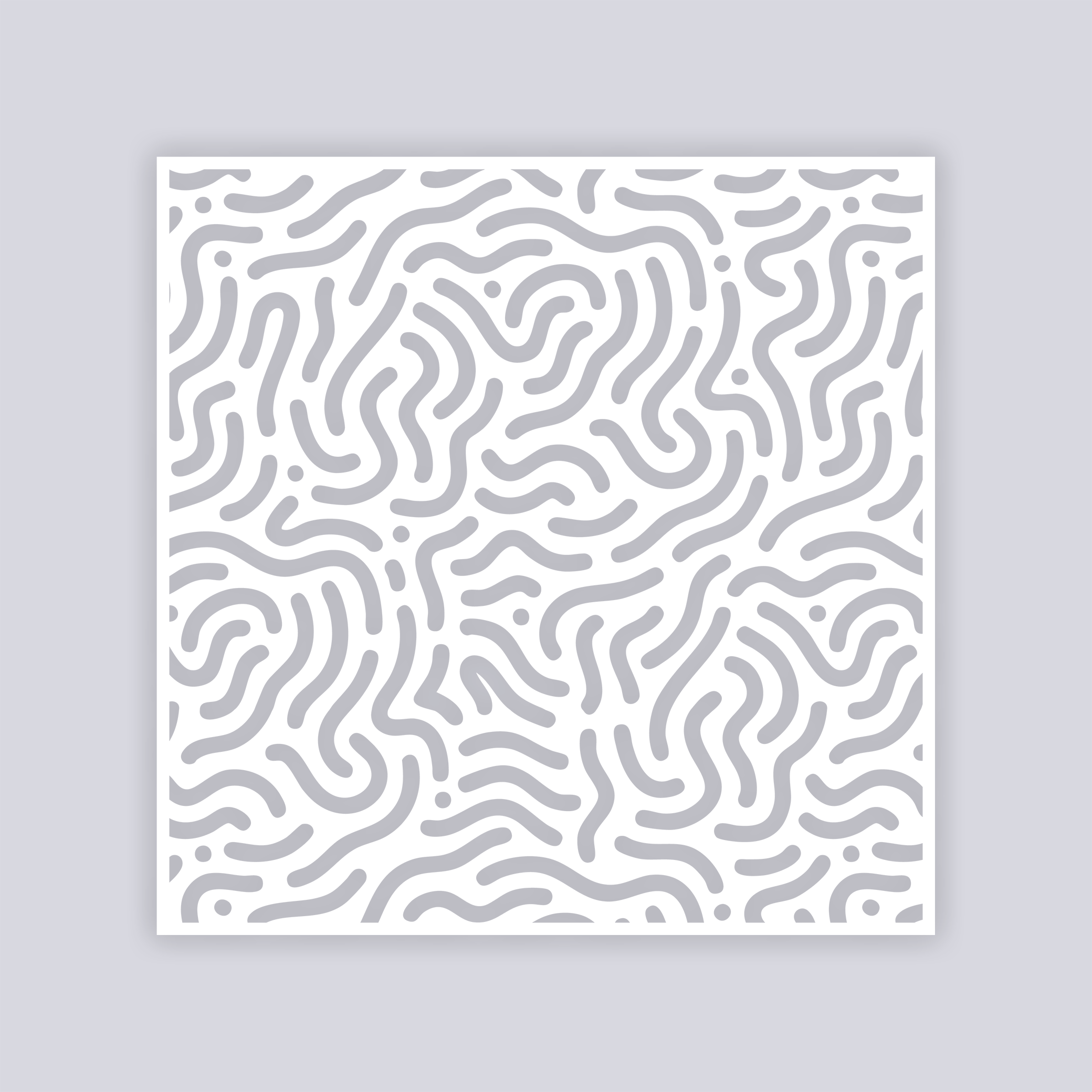 Maze Runner Square Clay Stencil