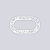 Sun Block Rounded Rectangle Rim Clay Stencil