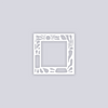 Sun Block Square Rim Clay Stencil