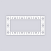 Sun Drops Rectangle Rim Clay Stencil