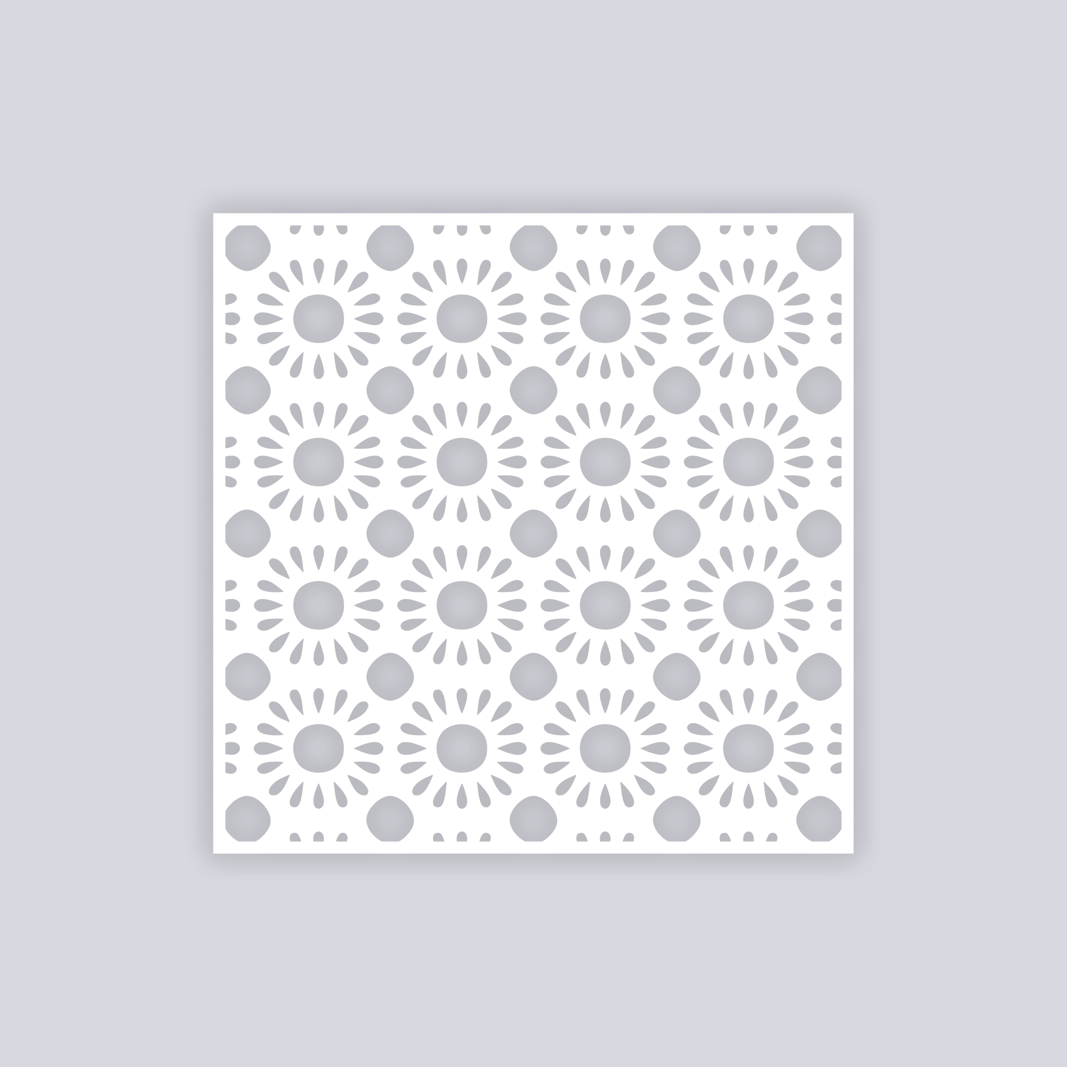 Sun Drops Square Clay Stencil