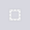 Sun Drops Square Rim Clay Stencil