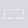 Sunburst Palm Rectangle Rim Clay Stencil
