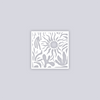 Sunburst Palm Square Clay Stencil