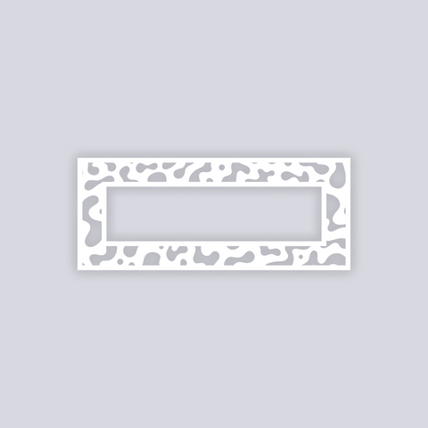 Terrazzo Rectangle Rim Clay Stencil