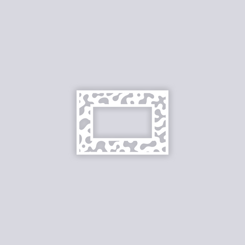 Terrazzo Rectangle Rim Clay Stencil