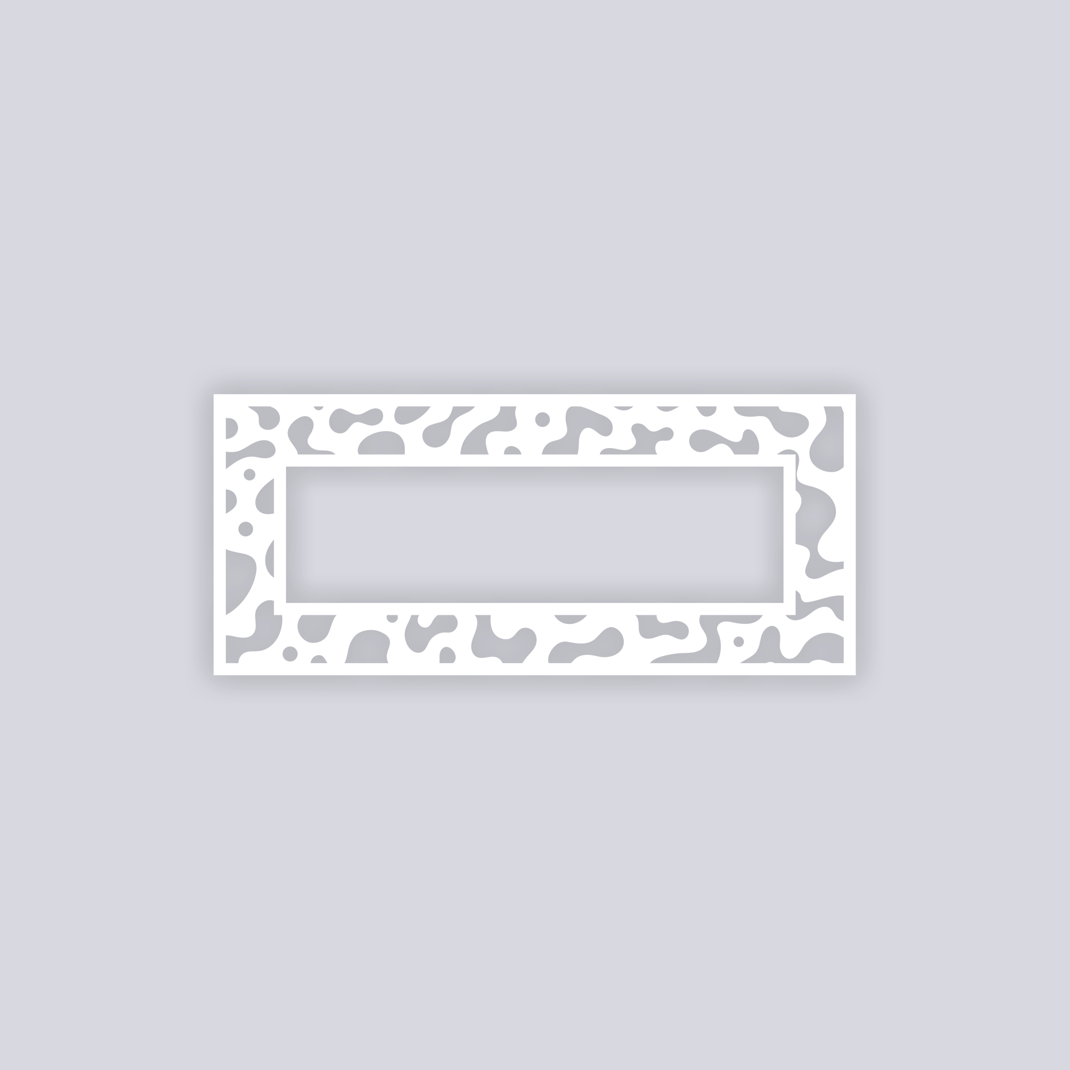 Terrazzo Rectangle Rim Clay Stencil