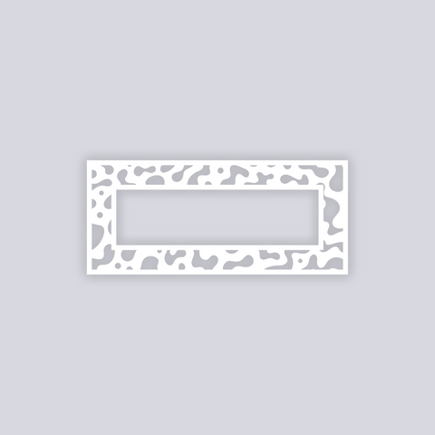Terrazzo Rectangle Rim Clay Stencil