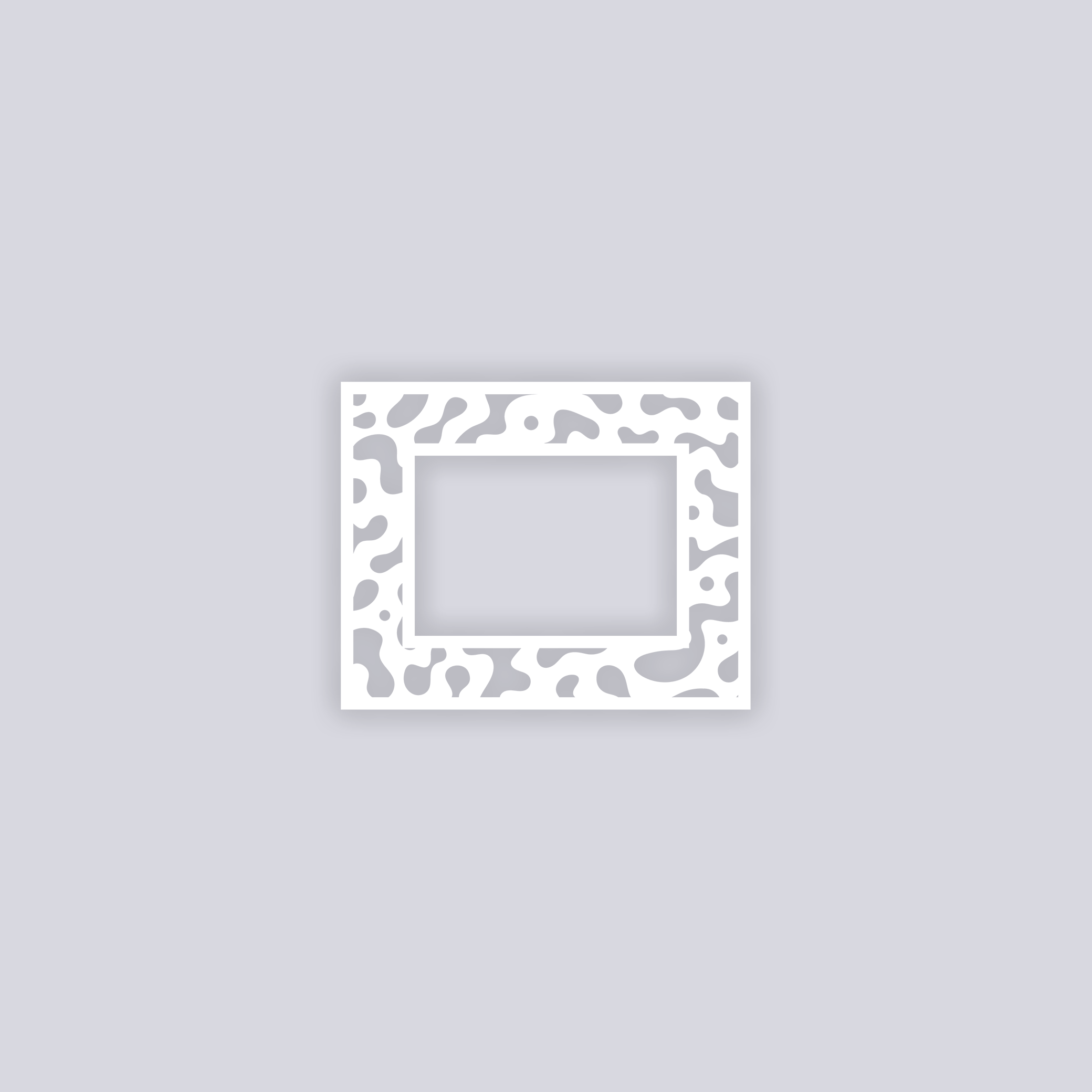 Terrazzo Rectangle Rim Clay Stencil