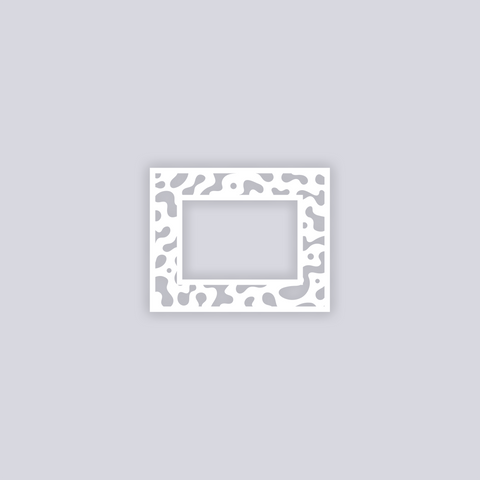 Terrazzo Rectangle Rim Clay Stencil