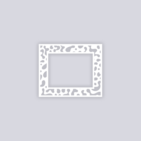 Terrazzo Rectangle Rim Clay Stencil