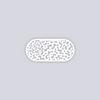 Terrazzo Rounded Rectangle Clay Stencil