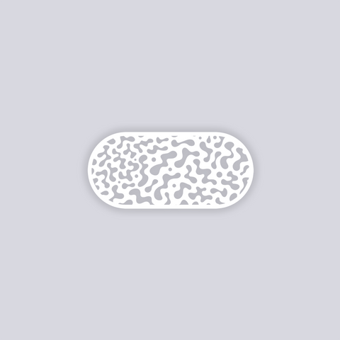 Terrazzo Rounded Rectangle Clay Stencil